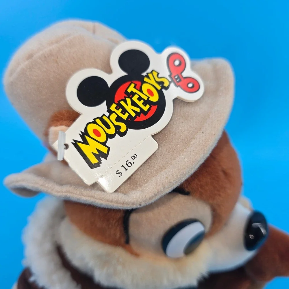 Disney Dale Rescue Rangers Plush‎ Mouseketoys Vintage Bomber Jacket Hat 8 inch